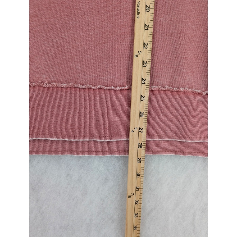 Southern Fried Cotton Womens XL Washed Pink Oversized Sweatshirt Pockets - Picture 8 of 9